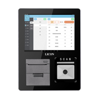 Verificador de Precios de Productos LICON de 8.1 Pulgadas con Windows USB 4:3, Nuevo Escáner de Códigos de Barras 1D/2D con Impresora de 58 mm