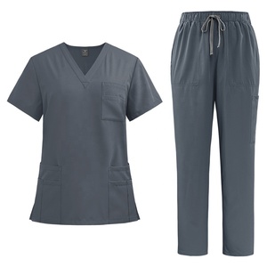 NiaaHinn - Conjunto de Uniformes Médicos Unisex al por Mayor, Uniformes de Enfermería Personalizados, Tela de Lana Peinada para Hospital, Clínica, Spa, Salón, Servicio OEM - Product Image 2
