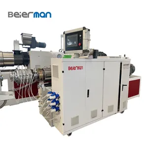 BEIERMAN widely used SJ60/33 Single Screw Extruder pe pp HDPE PPR profile pipe extrusion machine for granulating line