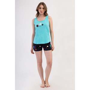 KADIN LYC SUPREM O YAKA GENIS ASKILI ETEGI OVAL SORT TAKIM - PARLAK MINT - PARLAK มิ้นท์ - Product Image 1