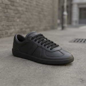 Men's Classic Low-Top Retro Court Sneakers Mesh Upper Genuine Leather Flat Anti-Slip Rubber <b>Sole</b> Multiple Fashion Trend Colors - Product Image 2