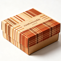 Boîte rigide géométrique monochrome élégante avec marquage personnalisé en feuille d'or pour parfums d'intérieur et petits objets de décoration