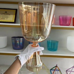 Q're Best Price Puissant Quantum Therapy Couleur Clair Quartz Graal Poignée Crystal Grail Bols Sound Healing - Product Image 6