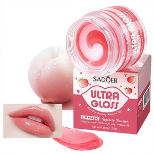 Masque Lèvres Bicolore Saveur Pêche Miel SADOER Hydratant Anti-Gerçures Vitamine E Commerce International - Product Image 1