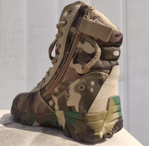 Botas Tácticas SFB57 CP Camo para Hombre, Botas de Combate de Alta Gama, Botas de Seguridad, Botas de Camuflaje para Hombre con Cremallera Lateral - Product Image 1