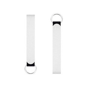 Stock de porte-clés imperméables promotionnels, lanière de poignet par sublimation, porte-clés à bracelet en néoprène blanc vierge - Product Image 3
