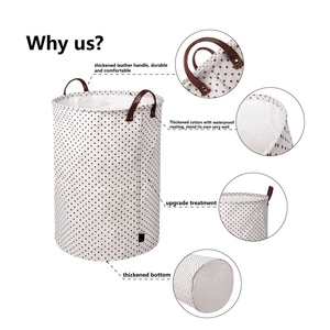 Sinh Thái Thân Thiện Với Tùy Chỉnh Vòng Hình Dạng Đóng Mở Gấp <span class=keywords><strong>Tote</strong></span> Bông Giặt Giỏ Túi Quần Áo Lưu Trữ <span class=keywords><strong>Hamper</strong></span> Với Dây Kéo - Product Image 2
