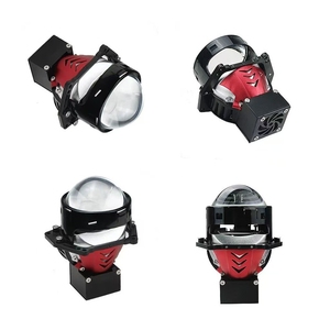 Foco LED para coche, lente de ojo de pez convexa, faro delantero de 3,0 pulgadas, lente P90 dual, reemplazo de conversión de motocicleta para coche - Product Image 2