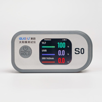 Testeur de film solaire portable GUOOU S0, compteur électronique automatique avec paramètres VLT, UVR, IRR 940nm et boule de plasma électronique intégrée
