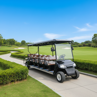 RENQI 2026 Carro de Golf Eléctrico de 12 Plazas, Certificado CE, 30-50 km/h, Modelo Chino para Carretera, 72V 120 km
