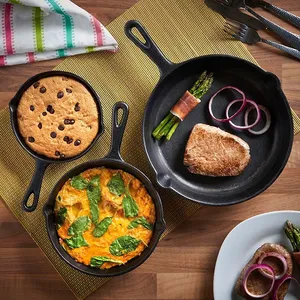 Poêle Little Happiness pré-assaisonnée : construction classique durable, surface sans produits toxiques, compatible avec tous les types de plaques de cuisson - Product Image 6