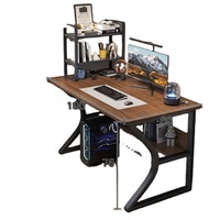 Vente directe d'usine GEDO, tables en MDF de haute qualité, sur mesure, avec pieds en forme de C, bureau d'ordinateur pour étudiants, bureau de jeu