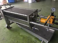 Automatische fijnfilterpersplaatframefilter van 304 roestvrij staal, nieuw voor de filtratie van dranken, farmaceutische producten en vloeistoffen