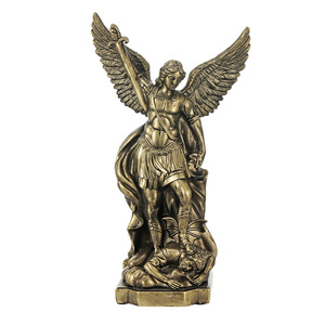 Statua Antica in Resina del Dio Greco della Guerra, Figurina di Angelo Alato Guerriero, Decorazione da Scrivania, Ornamento da Tavolo per Ufficio, Regalo Artigianale di Tendenza - Product Image 3