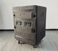 Boîtier rack 12U 14U 16U 8U de 525 mm de profondeur, en plastique PE, pour stockage OEM, IP55/IP66, léger, type Flight Case