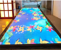 Écran LED interactif couleur pour sol extérieur, affichage publicitaire vidéo, idéal pour mariages et boîtes de nuit
