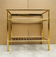 Suites de Luxe Décoration Intérieure de Style Français Meubles en Métal Pieds de Table Lavabo en Céramique avec Structure en Métal Fabriqué sur Mesure