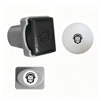 Tampon encreur auto-encreur pour balles de golf, réutilisable, avec logo personnalisé, marqueur de balles de golf pour accessoires de golfeur