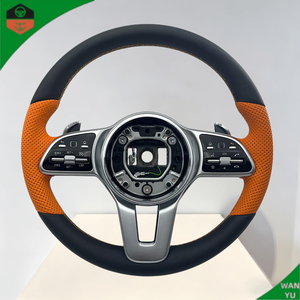 พวงมาลัยไม้แบบ Retrofit สำหรับรถยนต์เมอร์เซเดสเบนซ์ W177 <span class=keywords><strong>W202</strong></span> W203 W447 C118 <span class=keywords><strong>C180</strong></span> CLA45 GLE53 C220D C238 - Product Image 5