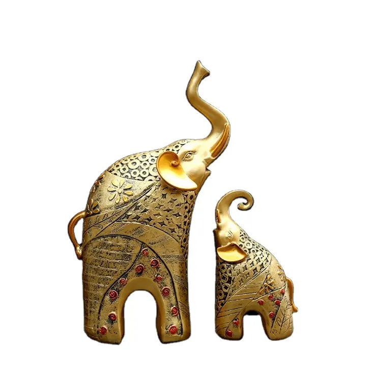 China Supply Animal Figurine Creative Art Elephant Resin Craft Statue For Souvenir