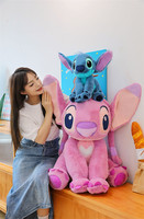 Boneka Stitch Lucu 40CM, Super Lembut, Hadiah Ulang Tahun, Hadiah Liburan, Hadiah Pasangan, Mainan Mesin Cakar, Mainan Penghibur, Gantungan Kunci