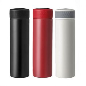 High Quality 500ML Custom Logo Stainless Steel Water <b>Bottle</b> Display Smart Insulated Black and Gold for Camping - Product Image 1