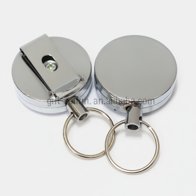 Custom Event Medical Nursing Shaker Bobines De Badge Reels Holder Wholesale Conference Metal Retractable Id Name Tag Badge Reels