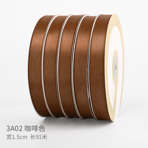 Luxe 100Y personnalisé <span class=keywords><strong>prix</strong></span> usine Ruban <span class=keywords><strong>blanc</strong></span> rose 100% polyester simple face Satin gros ruban rouleau couleur emballage ruban - Product Image 5