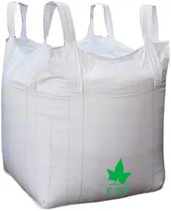 EGP fábrica 2000kg a granel bolsa Jumbo de calidad alimentaria 1500kg Super bolsa FIBC aceptable personalizado 5:1 / 6:1 Accecptable de fondo plano