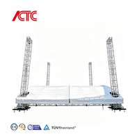 Structure de toit circulaire en alliage d'aluminium portable pour événements scéniques et éclairage, avec conception modulaire et installation rapide