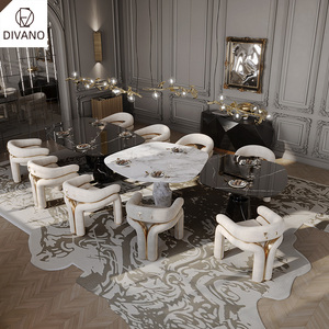 Silla de Comedor de Lujo Artística, Muebles para Villa, Alta Calidad, Servicio Integral, Solución Llave en Mano, Juego de Mesa y Sillas de Comedor de Lujo DV-01 - Product Image 1