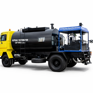 Road construction asphalt distributor truck 8000 liter capacity <b>bitumen</b> spraying vehicle heavy duty paving equipment now - Product Image 3
