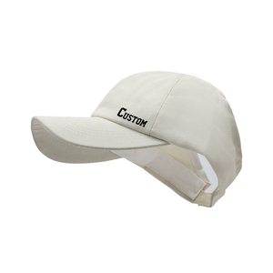 หมวกเบสบอลมีหางม้าปักโลโก้ออกแบบได้ตามที่ต้องการหมวกเบสบอลครึ่งเปิดกลางแจ้งสำหรับผู้หญิง - Product Image 2