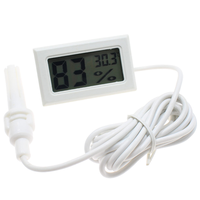 FY-12 Electronic Temperature and Humidity Meter with Probe Embedded Digital Display Temperature and Humidity Meter