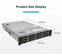 Dells Poweredge R730 R730xd Serveur d'occasion d'occasion prend en charge le serveur en rack de base de données de machine virtuelle 56 cœurs