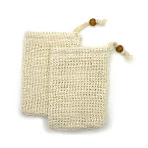Sac à Savon en Lin en Gros, Fournisseur Chinois, Pochette en Toile de Jute Entièrement Naturelle pour Application Corporelle, Gant de Bain, Sac d'Emballage pour Savon, Prix Abordable - Product Image 1