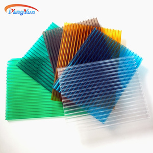 Panneau <span class=keywords><strong>alvéolaire</strong></span> en <span class=keywords><strong>polycarbonate</strong></span> résistant au feu, durable, à haute transmission lumineuse, protection UV, transparent, pour entrepôt - Product Image 4