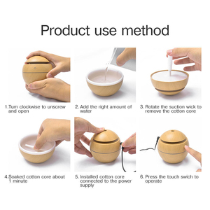 Grosir 200ml Aroma gandum minyak esensial penyebar parfum pribadi 7 warna LED lampu malam pelembap udara untuk Hotel Rumah Tangga - Product Image 5