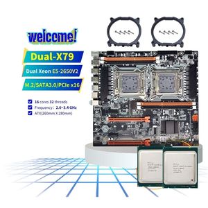 Pandl Dual Xeon E5 2650 V2 Combo Máy tính để bàn PC Kit với X79 Bo mạch chủ và <span class=keywords><strong>DDR3</strong></span> ECC RAM mới mainboard và 2 CPU - Product Image 1
