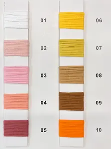 Facile débutants Crochet gros coton Tube fil 50g boule 68% coton 32% fil de nylon tissé à la main bricolage creux Tube tresse fil