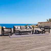 Anpassbares Modernes Aluminium-Outdoor-Sofa-Set - Luxuriöses Design für Hotel- und Innenhofnutzung