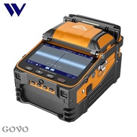 Fiber Splicer AI-9 6 motorlar sinyal yangın FTTH kaynakçı optik Fiber füzyon Splicer makinesi