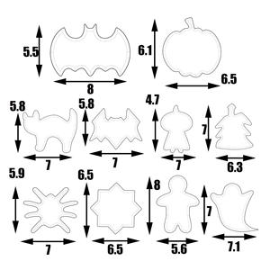 Coupe-sandwich d'Halloween pour enfants coupe-biscuits en acier inoxydable citrouille fantôme <span class=keywords><strong>chauve</strong></span>-<span class=keywords><strong>souris</strong></span> chat chapeau de sorcière <span class=keywords><strong>emporte</strong></span>-pièces - Product Image 5