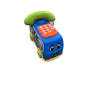 Autobús Musical de Juguete con Forma de Teléfono para Niños de 2 a 4 Años, Juguete Unisex con Personajes de Animales y Teclado Numérico - Product Image 5