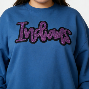 Patch brodé personnalisé à sequins des <span class=keywords><strong>Indians</strong></span> MLB <span class=keywords><strong>Cleveland</strong></span> <span class=keywords><strong>Indians</strong></span> Guardians, forme lettre écriture manuscrite, thermocollant pour vêtements - Product Image 5