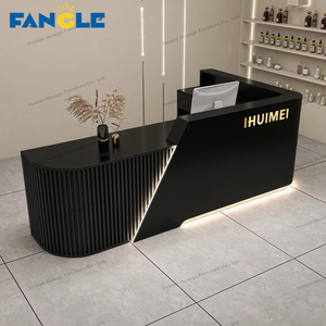 <span class=keywords><strong>Comptoir</strong></span> de Réception et de Caisse LED Moderne <span class=keywords><strong>pour</strong></span> Bureau, Salon de Beauté, Magasin de Vêtements, Restaurant et Bar, Registre d'Argent d'Angle - Product Image 4