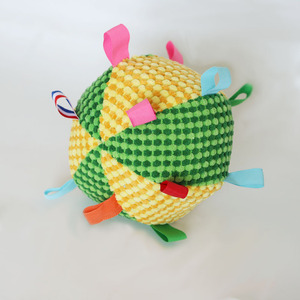 6 Inches Eco-Friendly Soft Stuffed Puppy Plush <b>Ball</b> Interactive <b>Dog</b> Squeaky <b>Ball</b> Toy with Tags for Indoor Use - Product Image 6