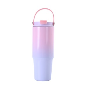 Termo de Acero Inoxidable 304 de 30oz, Nuevo Color Degradado, Doble Capa, Portátil para Exteriores, Botella para Auto, Aislamiento al Vacío, 6-12 Horas de Temperatura Constante - Product Image 3