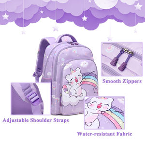 Multi-funzionale impermeabile 3 pezzi Bookbag Set per gli studenti della scuola primaria carino cartone animato zaini per bambini ragazze <span class=keywords><strong>zaino</strong></span> - Product Image 3