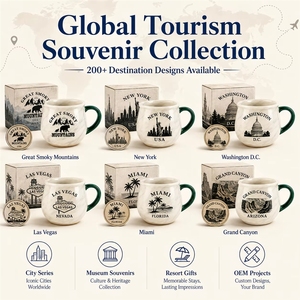 Tasse souvenir en céramique du Parc National des Grandes Montagnes Fumées d'Amérique, fabricant, usine, personnalisation OEM ODM - Product Image 5